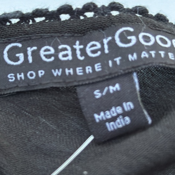 GREATER GOOD Handmade Midnight Butterfly Long Sleeve Tunic in Black - Picture 7 of 16